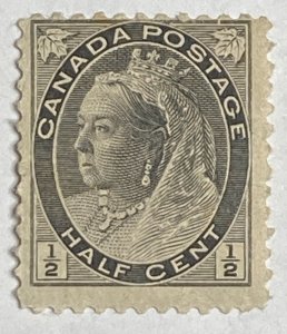 CANADA 1898 #74 Queen Victoria 'Numeral' Issue - MH (CV 15$ +)