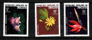 Congo-Sc#386-8-Unused NH set-Flowers-1976-