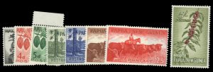 Papua New Guinea #139-146 Cat$70.25, 1958-60 3 1/2p-5sh, complete set, never ...