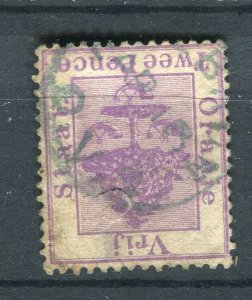 ORANGE FREE STATE; 1880s classic QV issue used 3d. value fair Postmark