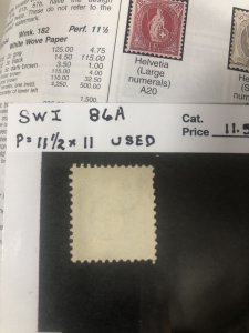 Switzerland 86A used