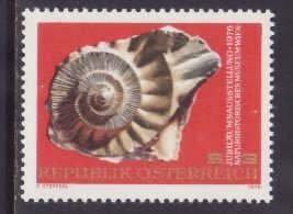 Austria-Sc#1032- id9-unused NH set-Ammonite-Marine Life-1976-