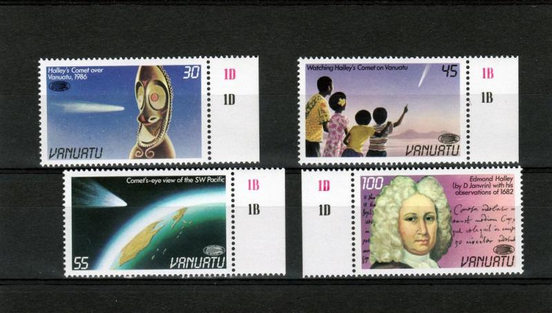 Vanuatu Sc # 422-425 MNH  Halley's Comet 