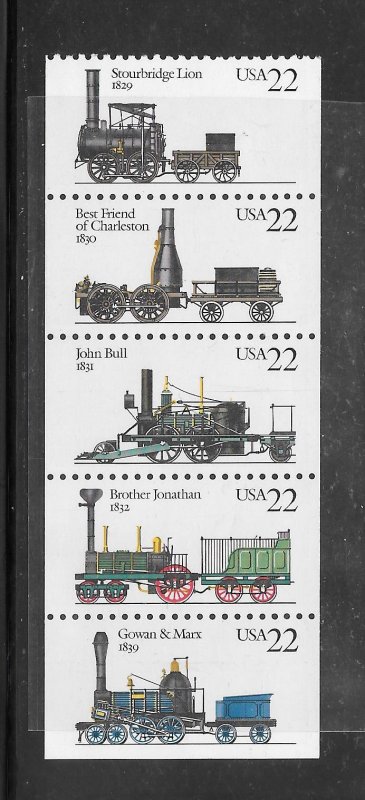 #2362-66a MNH Complete Booklet Pane