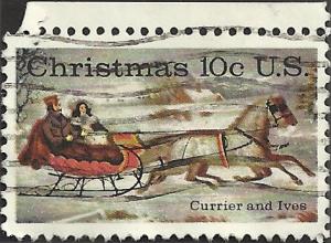 # 1551 USED CHRISTMAS CURRIER AND IVES