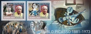 Stamps. Art, Pablo Picasso 2023 year 1+1 sheets perforated