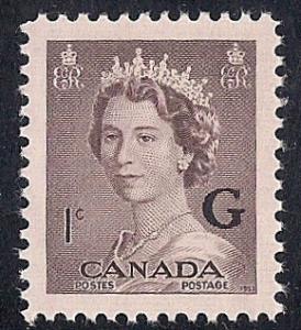 Canada #O33 1cent Elizabeth M OG NH EGRADED XF-SUPERB 96 XXF