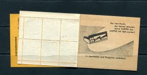 Germany 1955  Complete booklet LP3608/55  Mi MH 1 MNH  7301