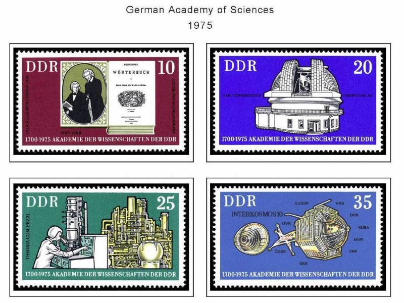 GERMANY [EAST-DDR] STAMP ALBUM PAGES 1949-1990 (334 color illustrated pages)