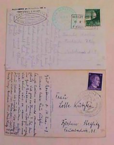 GERMAN THIRD REICH HOTEL  BAD GASTEN 1943 ,FUCHBERG 1935 PICTURE CARDS