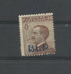 ITALY 1921 REGNO D'ITALIA O/PRINT BLP 40c BROWN MNG