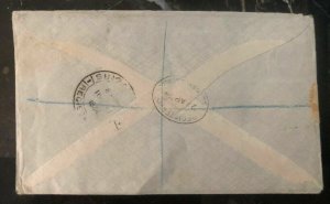 1934 Brunei First Flight Airmail Cover FFC Via Singapore - London England KLM