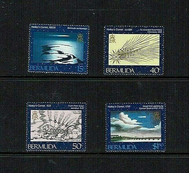 Bermuda:1985, Appearance of Haley's Comet, MNH set