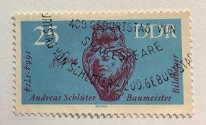 Germany DDR 1964 Scott 689 used - 25pf, Andreas Schluter, Baumeister