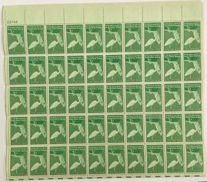 952 Everglades Park Dedication MNH 3 c Sheet of 50  1947