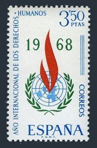 Spain 1532 3 stamps, MNH. Michel 1763. Human Rights Year IHRY-1968.