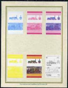 Tuvalu 1985 Locomotives #4 (Leaders of the World) $1 \'Pe...