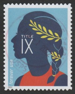 SC# 5668 - (58c) - 50th Anniversary Title IX - Runner - Used Single Off Paper