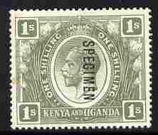 Kenya, Uganda & Tanganyika 1922-27 KG5 1s Script CA overp...