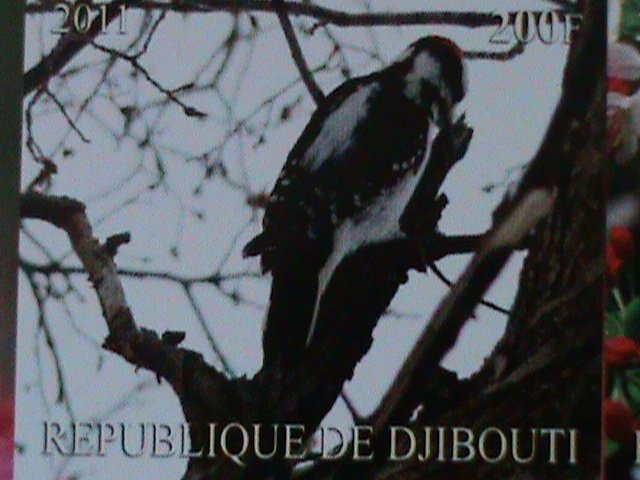 ​DJIBOUTI-2011 COLORFUL BEAUTIFUL LOVELY BIRDS IMPERF-MNH S/S-VERY FINE