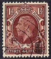 Great Britain #212 1 1/2 P George 5 used stamp EGRADED VF 81