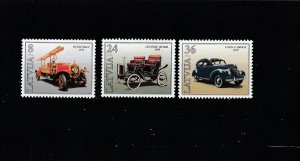 Latvia  Scott#  426-428  MNH  (1996 Car Production in Latvia)