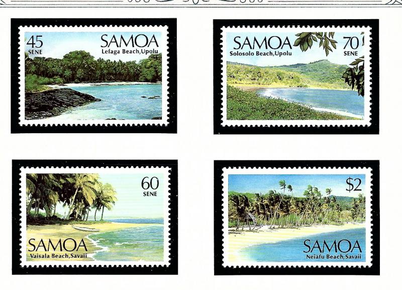 Samoa 697-700 MNH 1987 Landscapes