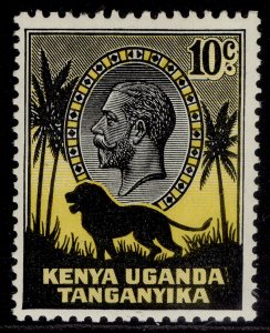 KENYA UGANDA TANGANYIKA GV SG112, 10c black & yellow, M MINT.