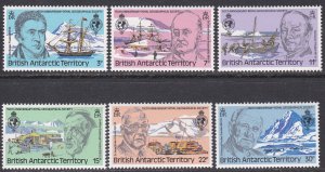 British Antarctic Territory Sc #76-81 MNH; Mi #78-83