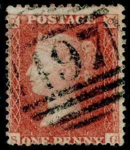 SG40, 1d rose-red PLATE 52, LC14, FINE USED. Cat £18. SG