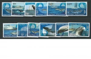 Australia Whales & Dolphins Aitutaki #621-32 (2013) set (NEVER HINGED) cv$55.00