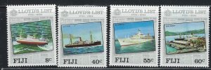 Fiji 509-12 MNH 1984 Lloyds List (an6065)