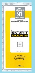 Scott Mounts Clear 91mm STRIP 265mm, (Pgk. 10) (00953C)*