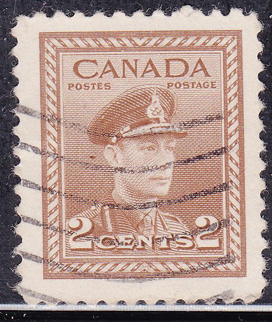 Canada 250 King George VI WWII War 2¢ 1942