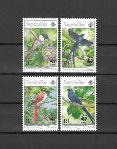 SEYCHELLES 1996 WWF SG 856/59 MNH