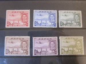 Papua New Guinea 1939 Sc C10-15 set MH(C10 MNG)