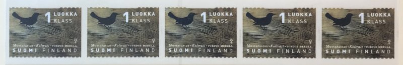 Finland 1066 Bird  MNH Coil strip of 5 SCV  $10.00 Priced to Sell!