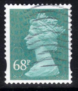 GB 2011 QE2 68p Deep Turquoise Green Machin SG U2926 ( T772 )