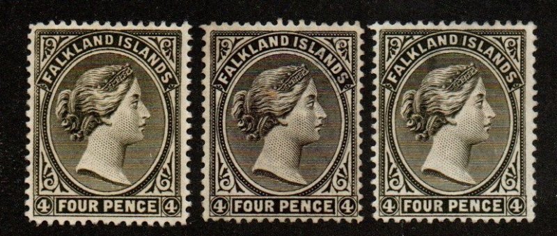 Falkland Islands 6 Mint Hinged, 6 Mint No gum (2)