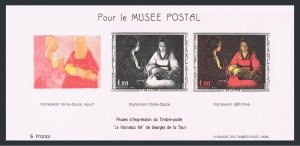 France 1150a sheet, MNH. Michel 1552. note The Newborn-Georges de La Tour.1966.