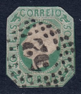 Portugal - Scott #15 - Used - Cut to shape, pinhole - SCV $77