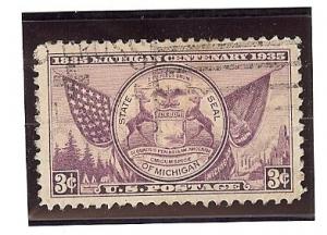 U.S. Used Scott #775 3 Cent Purple