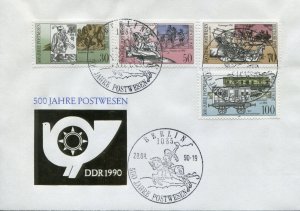 DDR Sc.#  2 Card with Souvenier Cancels  2 Special Letters engraved  and 2 used