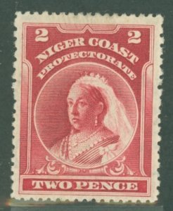 Niger Coast Protectorate (Oil Rivers Protectorate) #57v Unused Single