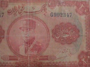 ​IRAN- 1932-CAT #20-BANK MELLI IRAN-20 RIALS CIRCULATED VF. 93 YEARS OLD-