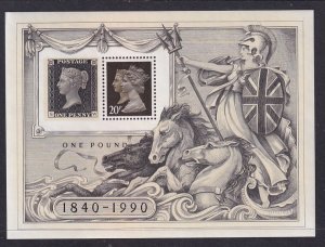 Great Britain MH193f Souvenir Sheet MNH VF