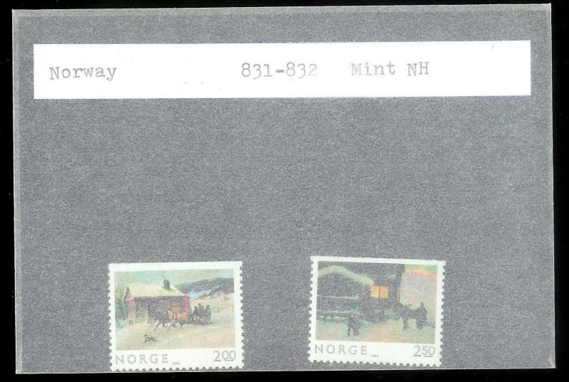 NORWAY Sc#831-832 MINT NEVER HINGED Complete Set