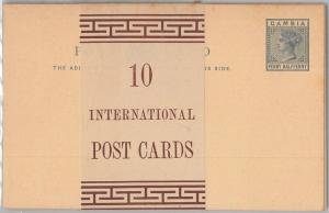 56266 - GAMBIA - POSTAL HISTORY: SET of 10 POSTAL STATIONERY CARDS with WRAPPER