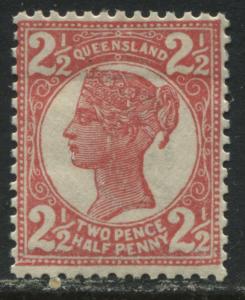 Queensland QV 1897 2 1/2d rose mint o.g.