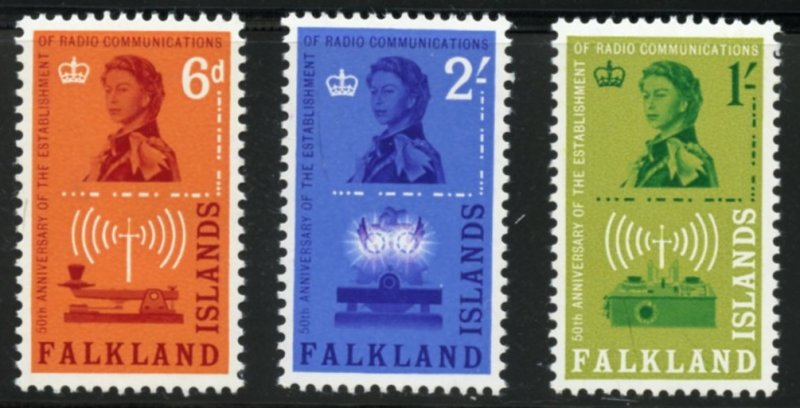 Falkland Islands Scott 143-145  - MVFNHOG - SCV $3.40